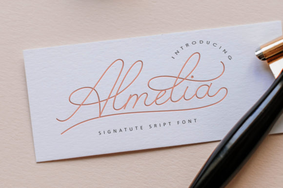 Almelia: A Light Handwritten Font for Luxury Branding
