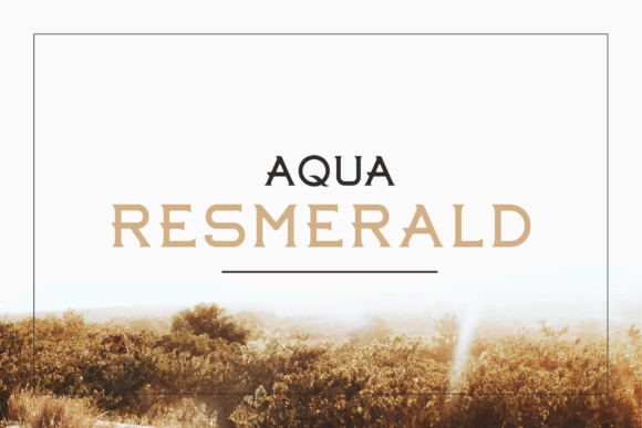 Aqua Resmerald: The Bold Serif Font for Makers