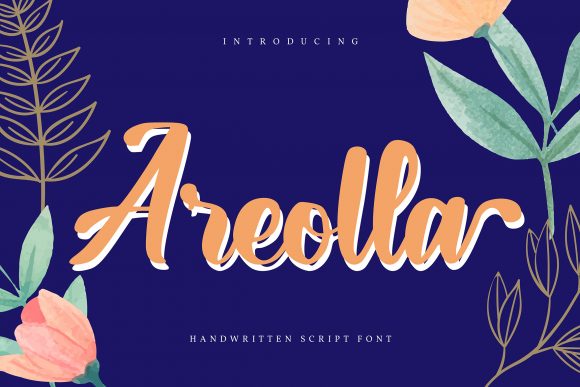 Areolla: A Modern Handwritten Typeface for Editorial Design