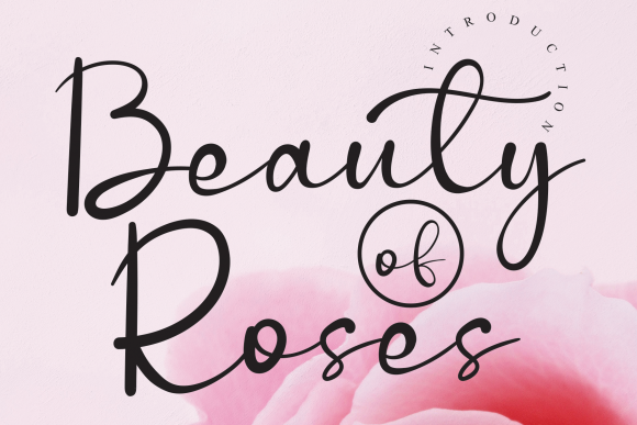 Beauty of Roses Font for Elegant Digital Branding
