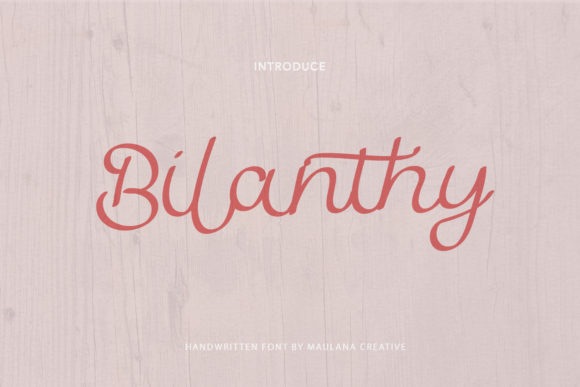 Bilanthy: A Delicate Script Font for Branding