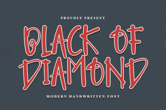 Black of Diamond: A Fun Handwritten Font for Campaigns