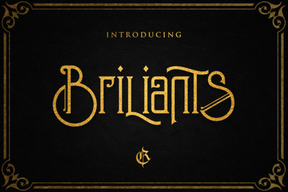 Briliants Typeface for Elegant Handmade Brands