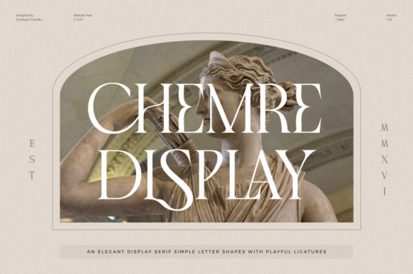 Chemre: The Elegant Serif Font for High-Impact Campaigns