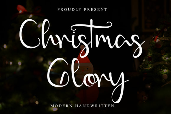 Christmas Glory: A Modern Calligraphy Font for Business Branding