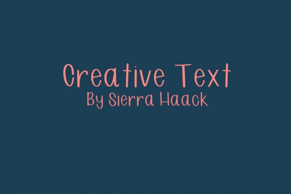 Creative Text Font for Social Media Campaigns