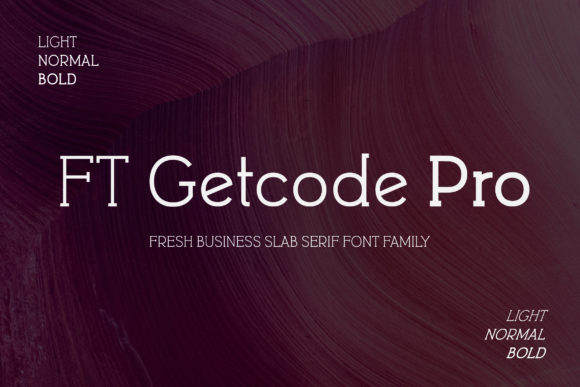FT Getcode Pro Typeface for Modern Branding