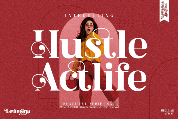 Hustle Actlife: Bold Serif Font for Campaigns