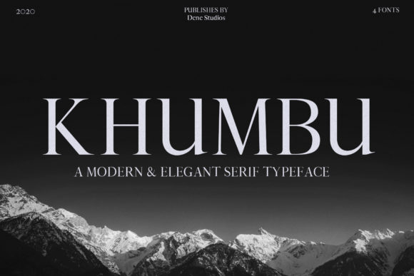 Khumbu: A Bold Serif Typeface for Campaign Impact