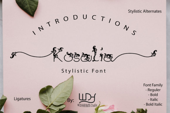 Kosalia: Elevate Your Brand with Elegant Decorative Fonts