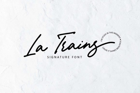 La Trains: A Fashionable Handwritten Font for Branding