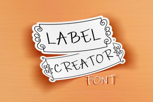 Label Creator: A Distinct Decorative Font for Web Design