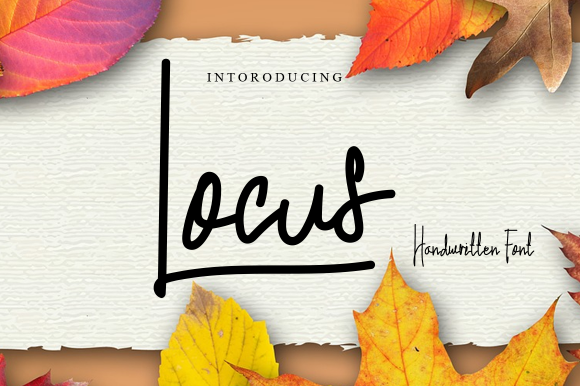 Locus: A Natural Script Font for Editorial Design