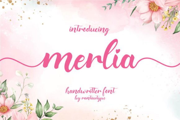 Merlia: A Flowing Handwritten Font for Makers