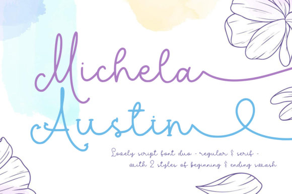 Michela Austin: A Delicate Script Typeface for Elegant Branding