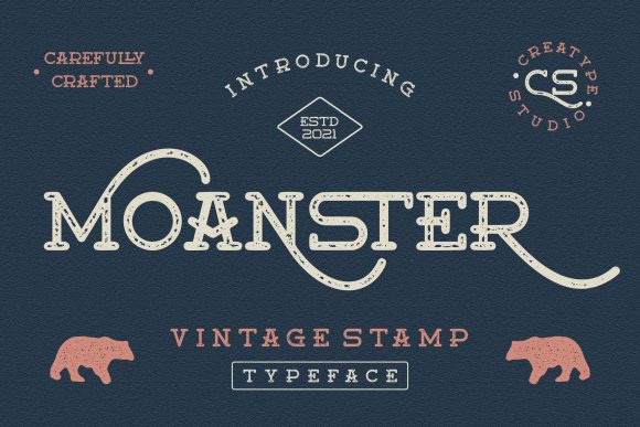 Moanster: A Vintage Serif Font for Branding