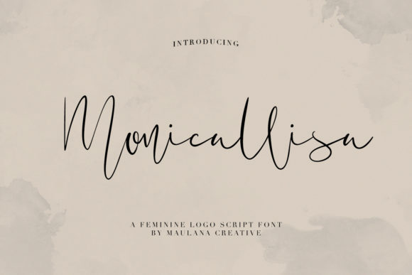 Monicallisa Font Review for Campaign Design