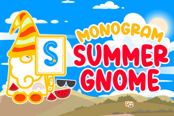 Monogram Summer Gnome Typeface for Web Design