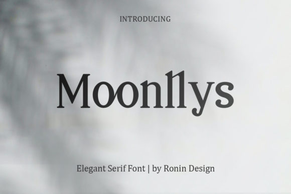 Moonllys: The Elegant Serif Font for Makers