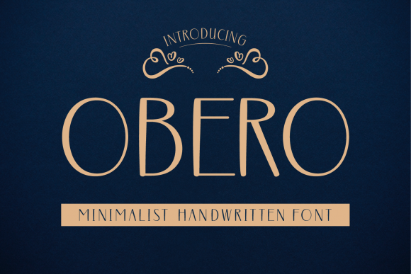 Obero: The Minimalist Handwritten Font for Crafters