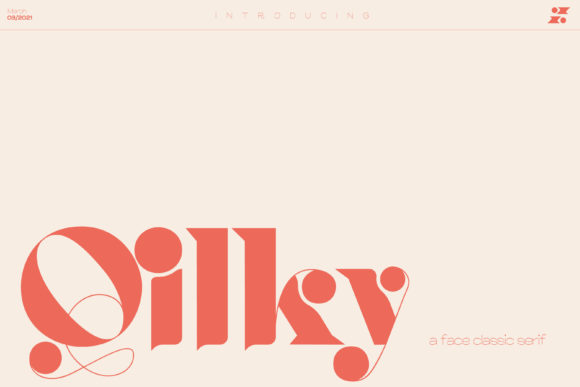 Qilky Serif Font for Elegant Craft Designs