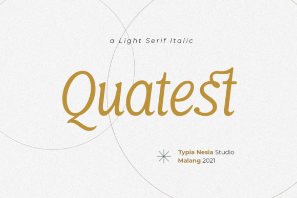 Quatest Serif Font for Elegant Product Branding