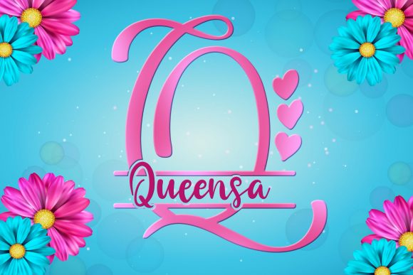 Queensa: An Elegant Decorative Font for Makers