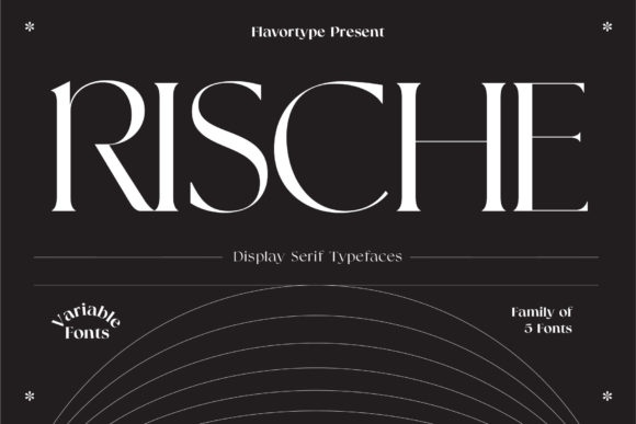 Rische: A Tall, Elegant Serif Font for Editorial Design