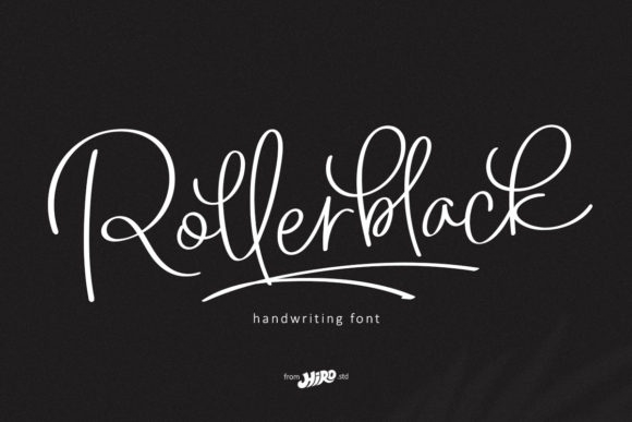 Rollerblack: A Premium Script Typeface for Editorial Design