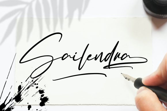 Sailendra: A Handwritten Font for Digital Branding