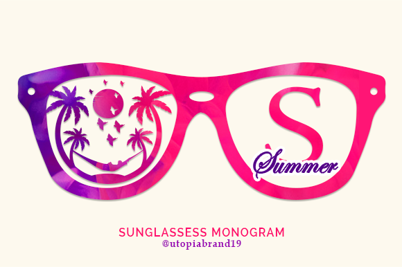 Sunglassess Monogram Font for Elegant Branding