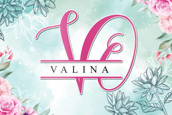 Valina Monogram Font for Small Business Branding