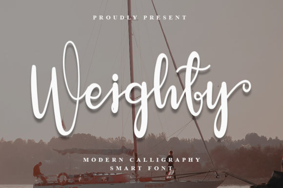 Weighty Font: Bold Handwritten Style for Brands