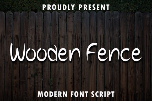 Wooden Fence Font: A Romantic Script for Designers